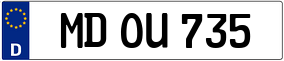 Trailer License Plate